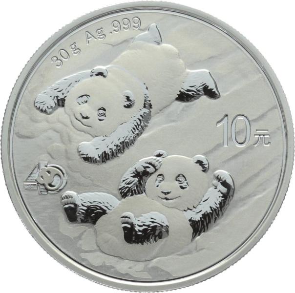 China 10 Yuan 2022 Silber Panda - 30 gr. Feinsilber